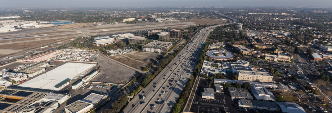 Driving in and around Los Angeles